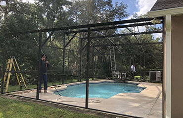 Patio screening installation Orlando